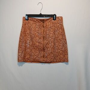 Express sz10 snake mini skirt. 90s y2k mod retro classic clubwear animal print